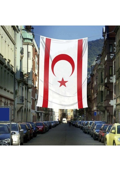 Kuzey Kıbrıs Türk Cumhuriyeti Bayrağı - 400x600 Cm 1