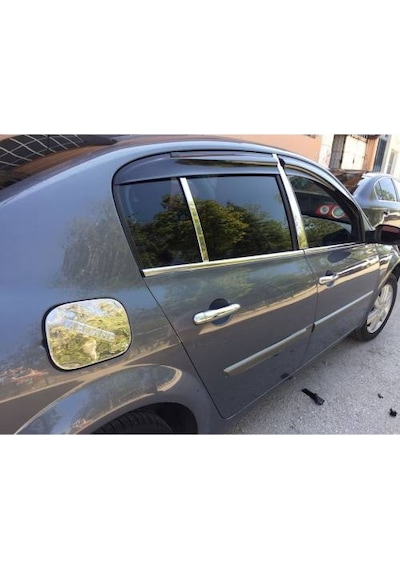 Renault Megane 2 Krom Kapı Direği 4 Parça 2003-2008 Paslanmaz