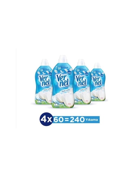 Max Konsantre Çamaşır Yumuşatıcısı 240 Yıkama Taze Lale 4 X 1440 Ml Diğer