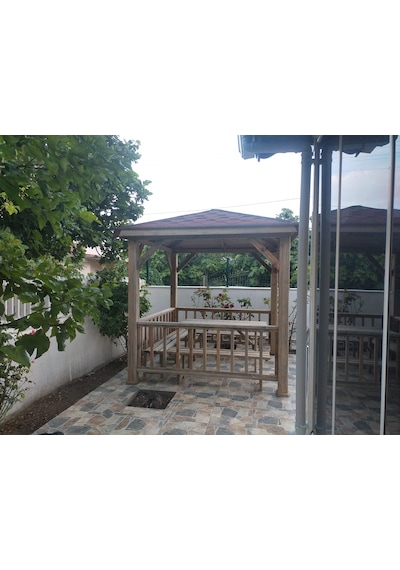 Şen Mobilya Ahşap Kamelya Pergola Ahşap Çardak Kamelya K09 Maun
