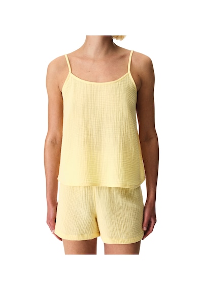 Penti Pastel Sarı Sunny Day Muslin Pamuklu Şortlu Pijama Takımı Yl52