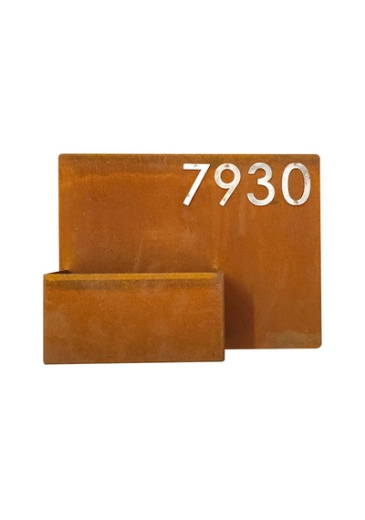 Corten Numaralı Modern Saksı