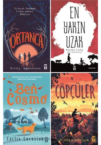 5-6-7-8. Sınıf Kitaplığı 4 Kitap Set / Ortanca - Çöpçüler - Ben Cosmo - En Yakın Uzak