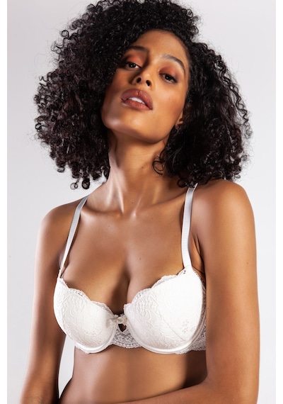 Lenaca G.colors Balconette Foam Push Up Bra, Ekru Konforlu Ve Şık Sütyen Çok Renkli