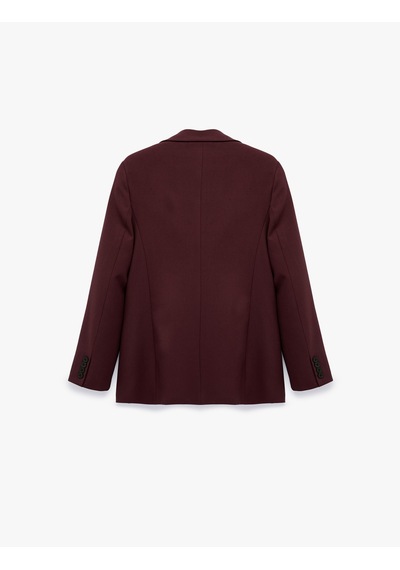 Koton Regular Fit Uzun Kollu Cep Detaylı Düğmeli Viskon Karışımlı Blazer Ceket Bordo 7wak50167uw Koton Regular Fit Uzun Kollu Cep Detaylı Düğmeli Viskon Karışımlı Blazer Ceket Bordo 7wak50167uw