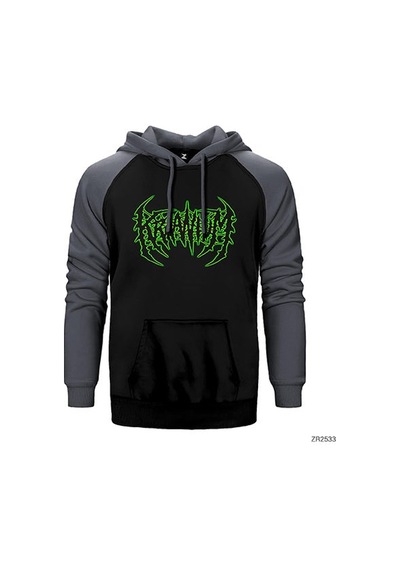 Kraanium Kırmızı Renk Reglan Kol Sweatshirt / Hoodie