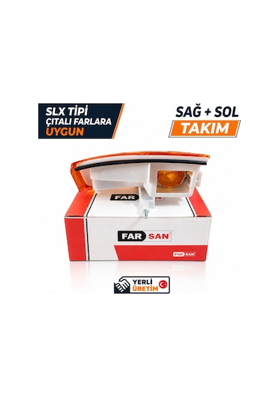 Tofaş Doğan Kartal SLX Şahin Turuncu Sinyal Lambası Çıtalı Sarı Ön Sinyal Sağ/Sol Takım Set