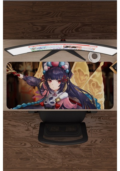 Yun Jin Genshin Impact Anime Oyuncu V4 - 90x40 Xxl Gaming Mouse Pad Fare Altlığı