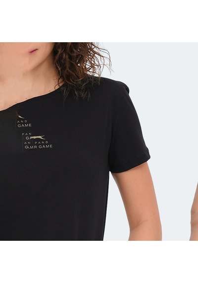 Slazenger VIRAJ Kadın  Siyah Tişört