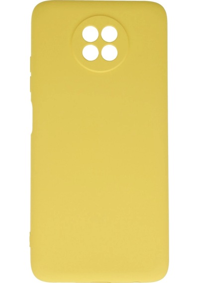 Cosmotex Newface Xiaomi Redmi Note 9 5g Kılıf Nano İçi Kadife Silikon - Sarı