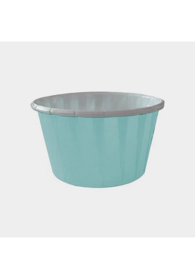Dolphin Muffin Kağıt Karton Pastel Mavi Cupcake Kek Kalıbı Kapsülü Kabı - 50 Adetlik 1 Paket Renkli