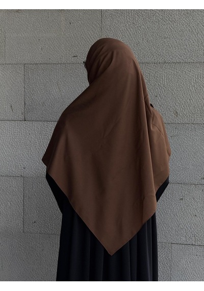 Qalortex Scarf Pamuklu Organik Modal Eşarp-kahve