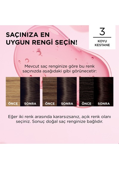 L Oréal Paris Excellence Creme 3 Koyu Kestane Saç Boyası