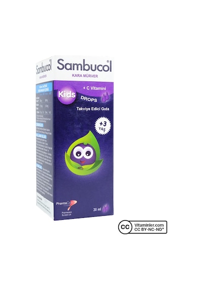 Sambucol Kids Kara Mürver Içeren Takviye Edici Gıda 3 Yaş 20 Ml