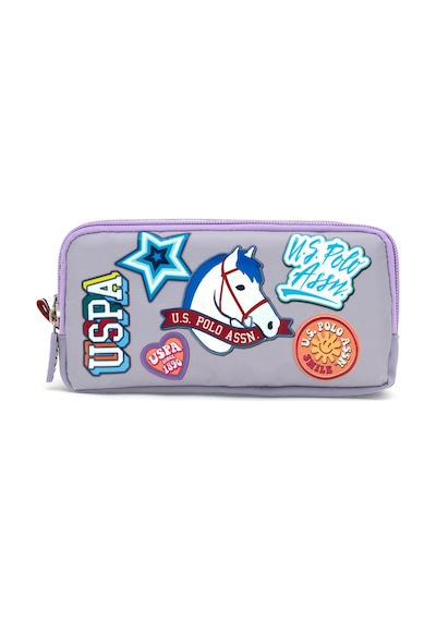 U.S. Polo Assn. Kız Çocuk Lila Grafik Baskılı Kalemlik 50315153-VR034