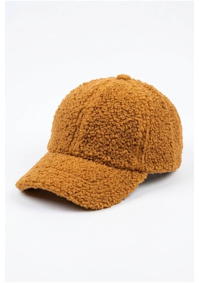 Tezzgelsin Kadın Teddy Peluş Kışlık Beyzbol Kep Şapka Camel