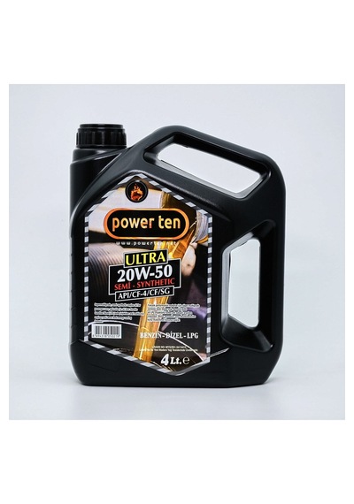 Power Ten 20W50 Motor Yağı 4 Litre