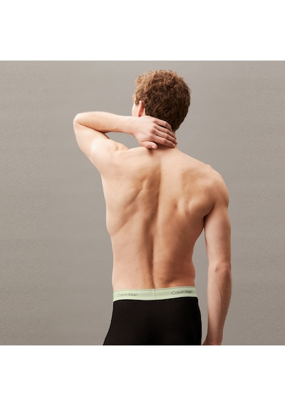 Calvin Klein Trunk 3^lü Erkek Siyah Renkli Bantlı Boxer 026 Lv00nb4392 Siyah
