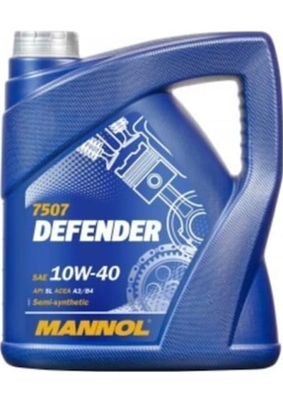 Mannol Defender 10W-40 Yarı Sentetik Motor Yağı 4 L