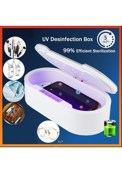 Omniax Akıllı Uv Dezenfeksiyon Kutusu Telefon Aksesuar Maske Takı Sterilizasyon Cihazı