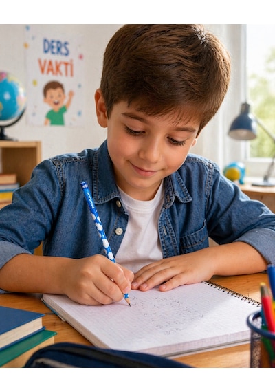 Pensan Bulutlar Desenli Kurşun Kalem 96060 Çok Renkli