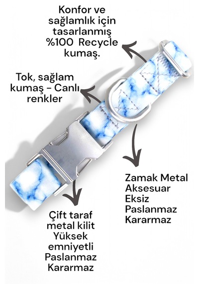 Caramelos İsimli Köpek Tasması, Orta Ve Büyük Irk Köpek Tasması B