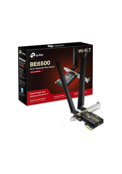 Archer Tbe400e Be6500 Wi-fi 7 Pcıe Adaptör Bluetooth 5.4 Üç Bant 2882 + 2882 + 688 Mbps Çift Anten Wpa3 G