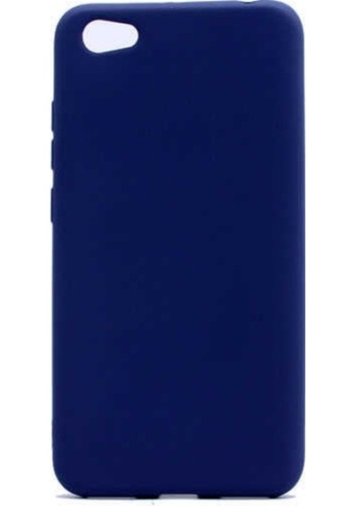 Kilifone - Xiaomi Uyumlu Redmi Note 5a - Kılıf Mat Renkli Esnek Premier Silikon Kapak - Lacivert
