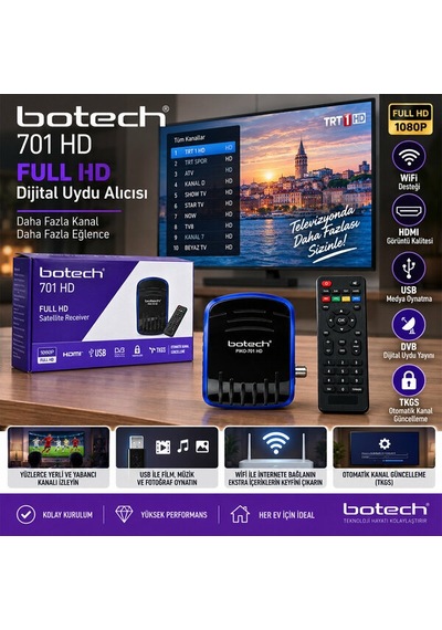 Hd Uydu Alıcısı Full Hd Hdmı - Usb - Wifi Pıko-701 5680