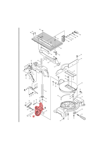 Makita LH1040 Gönye Bloğu Ürün Kodu 154463-3