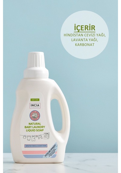 Incia Doğal Bebek Çamaşır Makinesi Sabunu 750Ml