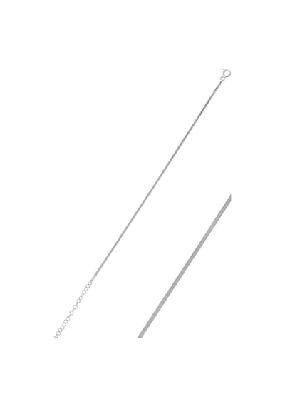 Gümüş 1,4 Mm Kalınlığında İtalyan Yassı Bileklik Sgtl10096Rodaj