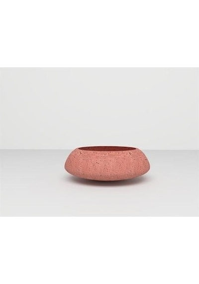 Nuano Consept Rosa Serisi Yuvarlak Saksı Kiremit 60x25