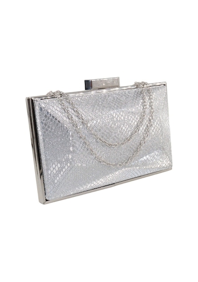 Keeba Gümüş Abiye Çanta. Snake Desenli. Silver Abiye Çanta. Gümüş Abiye Gece Çantası. Portföy Cultc Çanta. Gümüş