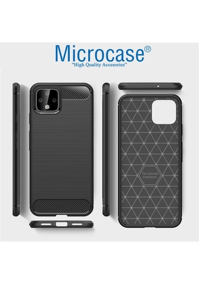 Microcase Google Pixel 4 Xl Brushed Carbon Kilif - Siyah 398356832