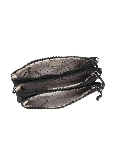 Smart Bags Ripstop Kumaş Mini Boy Postacı Çantası 21k Barcelona 3359 Siyah