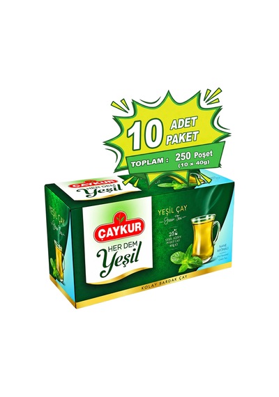 Herdem Yeşil Çay Süzen Poşet Naneli 1,6gr 25 Adet Onlu Paket