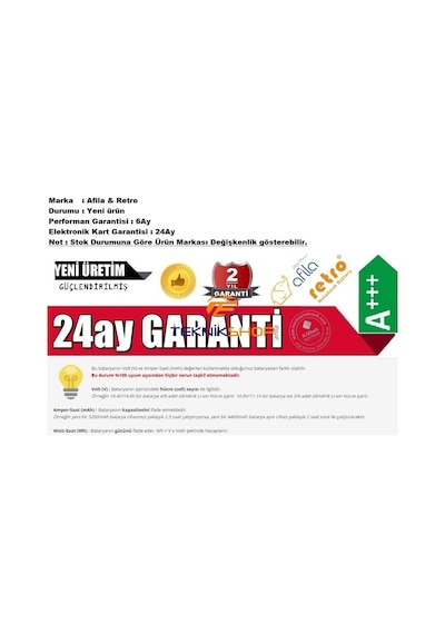 Casper Uyumlu Nirvana Mb50 Mb50Ii1 Mb50Ia1 Bataryası -Beyaz 6Cell 65Wh