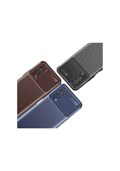 Smcase Vivo Y53s 4g Kılıf Kamera Korumalı Negro Karbon Silikon Siyah