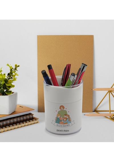 Bk Gift Kişiye Özel İsimli Öğretmenler Günü Tasarımlı Defter Kalem Ve Kalemlik Hediye Seti, Öğretmene Hediye, Öğretmenler Günü - 6