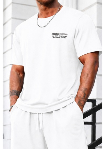 Cool Tarz Erkek Oversize Basic Tişört Şort Takımı %100 Pamuk Yazlık Rahat Günlük İkili Takım Beyaz Beyaz Cool Tarz Erkek Oversize Basic Tişört Şort Takımı %100 Pamuk Yazlık Rahat Günlük İkili Takım Beyaz Beyaz