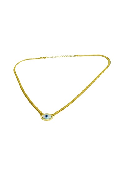 İtalyan Balıksırtı Zincirli Opal Göz Gümüş Kolye Rose Gold