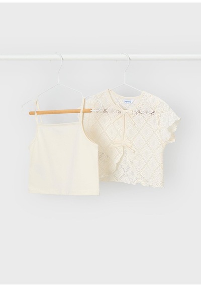 Mayoral Kız Çocuk Tshirt Set Bej Bej