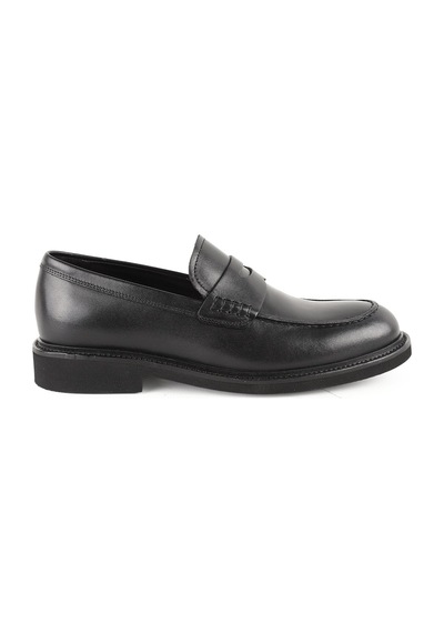 Libero Lz5009 Unisex Hakiki Deri Loafer Ayakkabı - Eva Tabanlı Klasik Model 36-39 Siyah