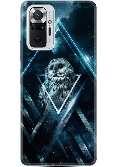 Xiaomi Redmi Note 10 Kılıf Desenli Old Owl 1649