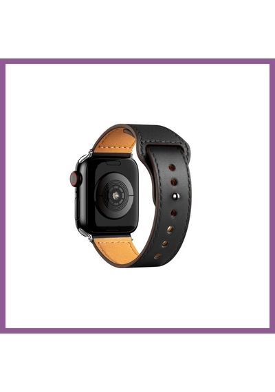 Bezos Watch 42mm Uyumlu Kr415 Luaz Deri Kordon - Siyah Rengaren