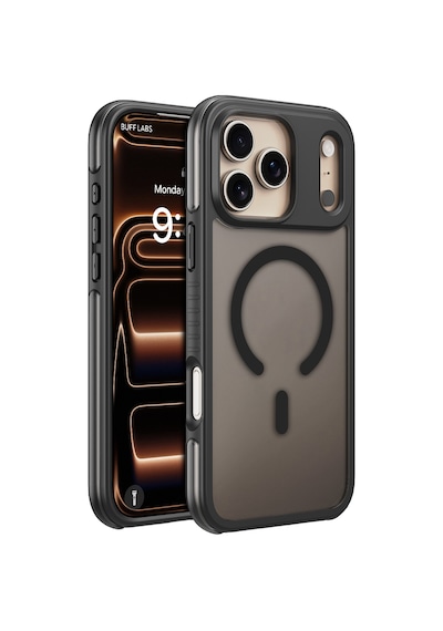 Buff Apple iPhone Uyumlu 18 Pro Max/17 Pro Max Magsafe Air Bumper Kılıf Black Siyah