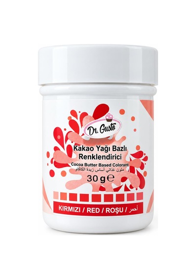 Dr. Gusto Kırmızı Çikolata Boyası 30 Gr