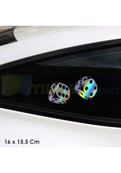 Zar Atma Araba Zar Hologram Oto Sticker Araba Etiket Çıkartma