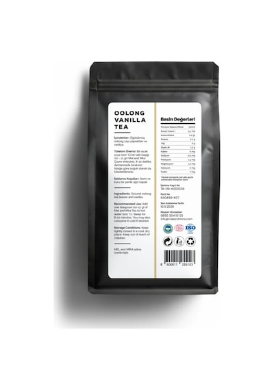 Premium Oolong Vanilla Tea 50g Saf Vanilya Aromalı Oolong Çayı